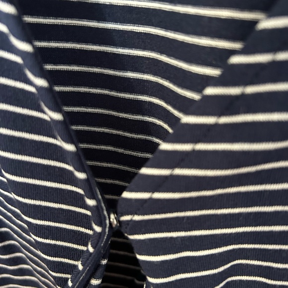 Z Supply Navy and White Striped short romper - Picture 5 of 7